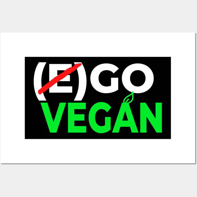 (E) Go Vegan Wall Art by Realfashion